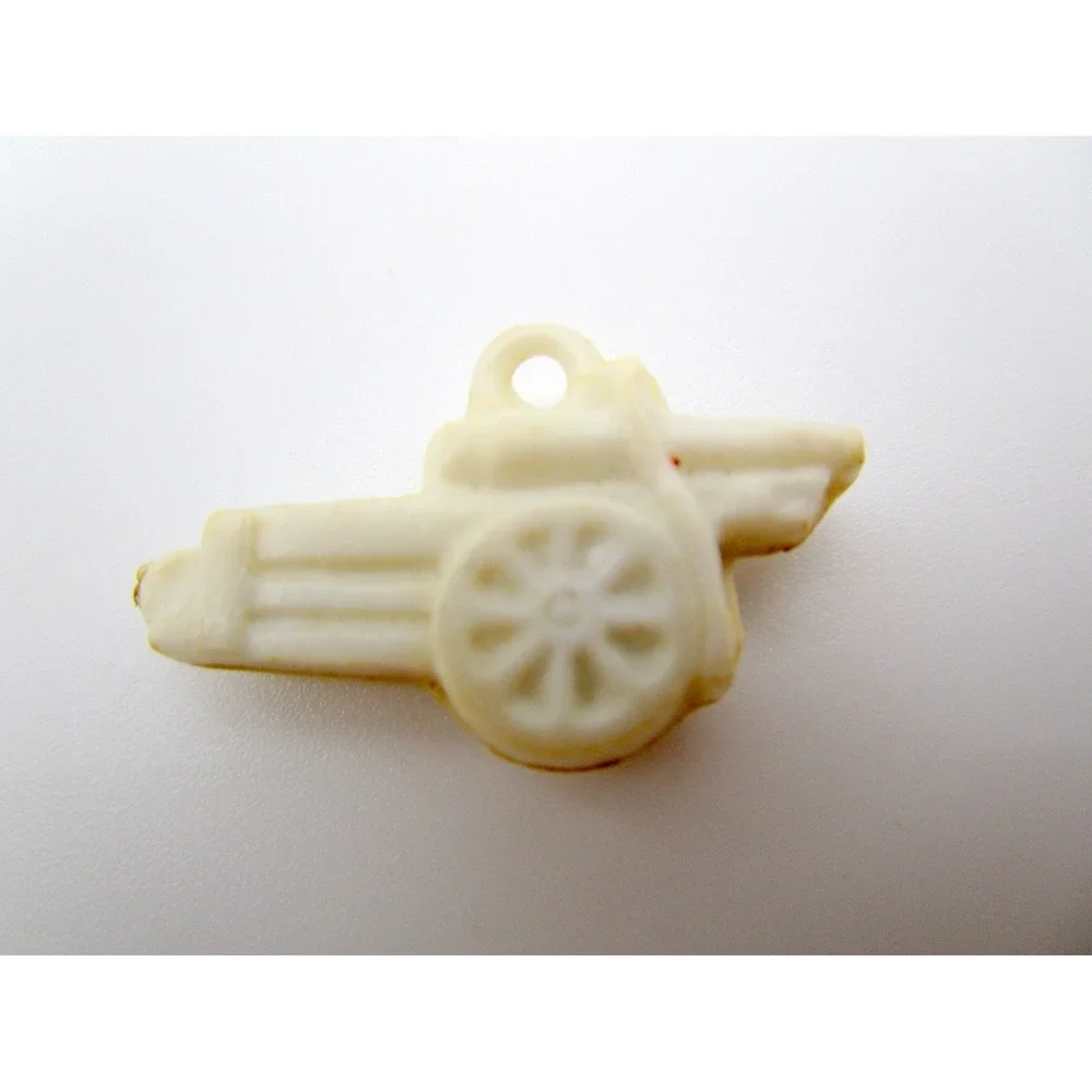 Cracker Jack Prize 3 Vintage Gumball Charms Fire Hydrant No Speak Monkey Cannon